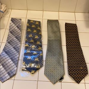 4 set ties different brands in good condition